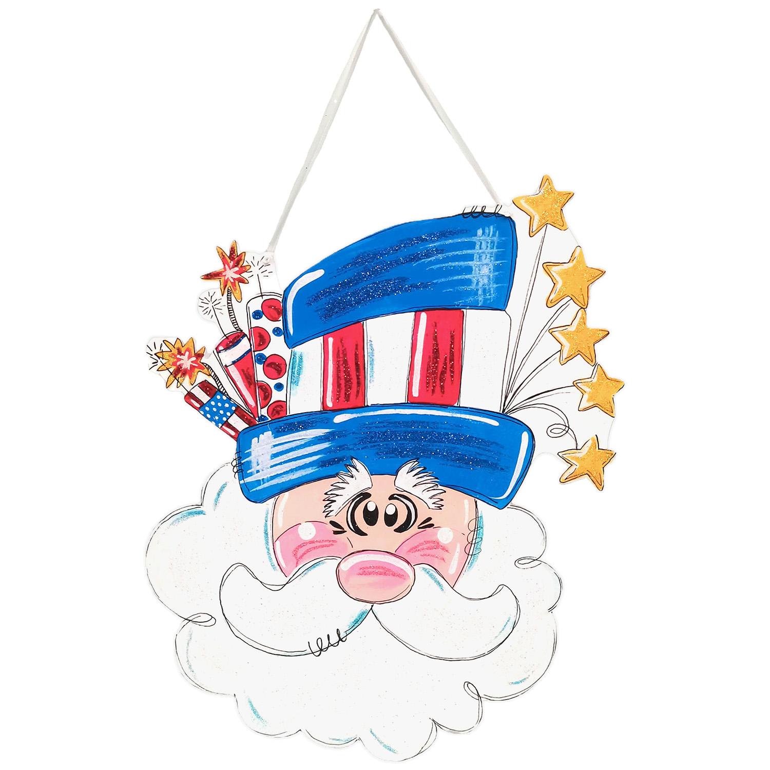Uncle Sam PVC Door Hanger by The Round Top Collection